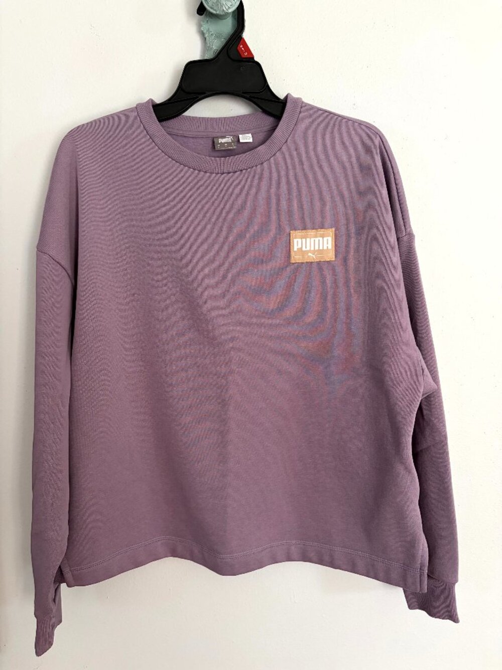 Puma NWOT Women's Pull Over Sweatshirt Crewneck Size Large Purple